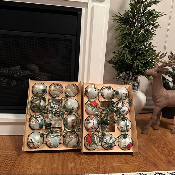 1970 Christmas Lights Glass Illuminated Lot of two boxes - Picture 3 of 16